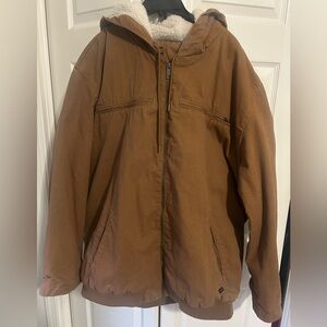 Men's Brown Hooded Jacket